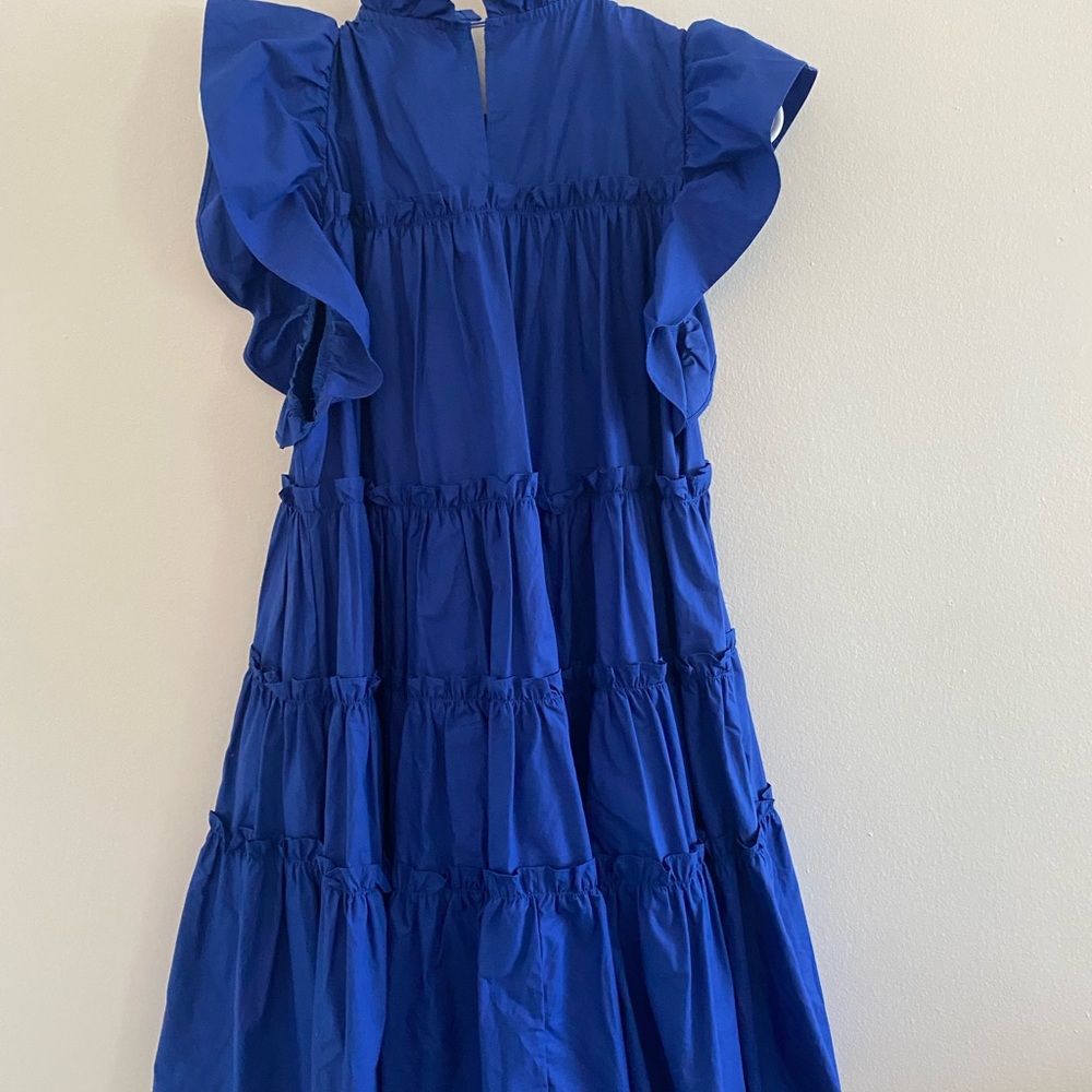 En Saison Blue Ruffled Tiered Sundress - Picture 2 of 5